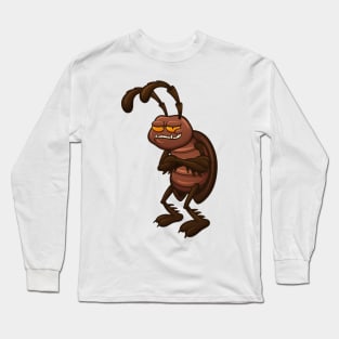 Cartoon Cockroach Long Sleeve T-Shirt